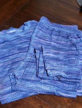 Athletic Works Purple Striped Active Shirt and Pants